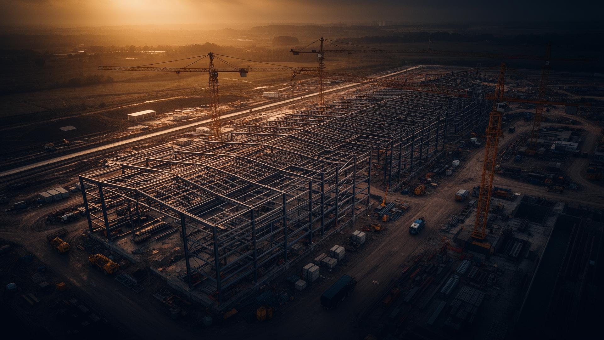 Obra de infraestrutura moderna
